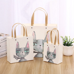 Bestselling Gift Bag with Instagram Style, Fresh and Cute Cat Paper Handheld Gift Bag for Birthday Party Favors