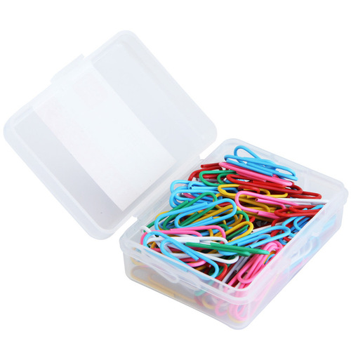 Deli 0024 color paper clip metal paper clip financial office information classification pin 100 paper clips