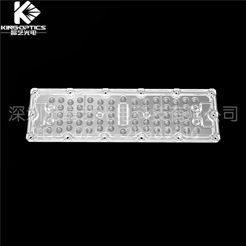 【厂家供应】光学透镜三代64合1投光灯透镜-60度L236*W70*H7.2mm