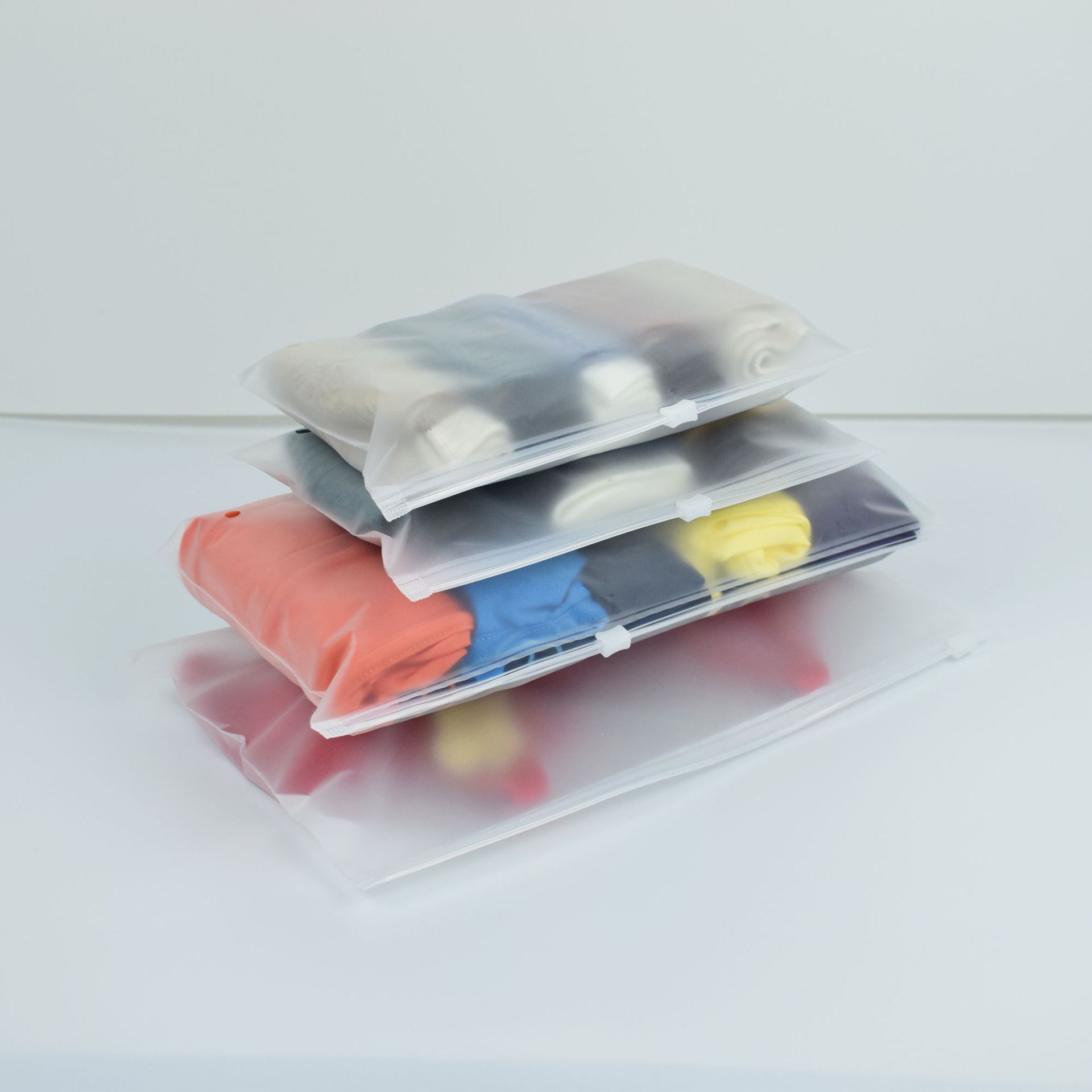 Bolsa de cremallera esmerilado ropa interior calcetines bolsa de embalaje máscara bolsa de embalaje ropa esmerilado cremallera ziplock bolsa