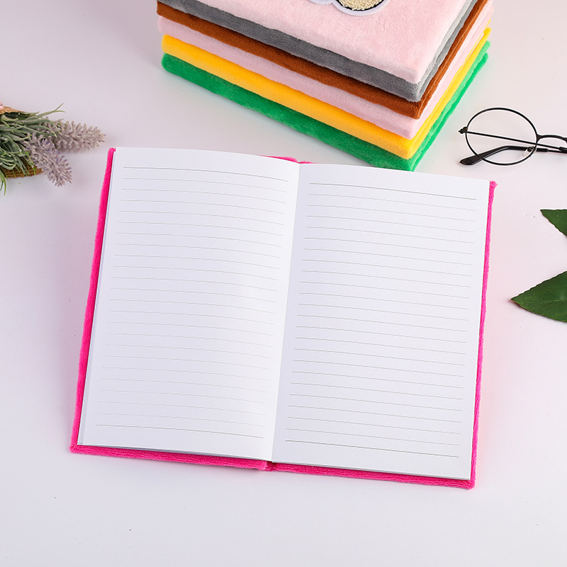 Estudiante creativo cuaderno lindo de La felpa impreso cuaderno mano cuenta Bloc Ventas Directas fábrica