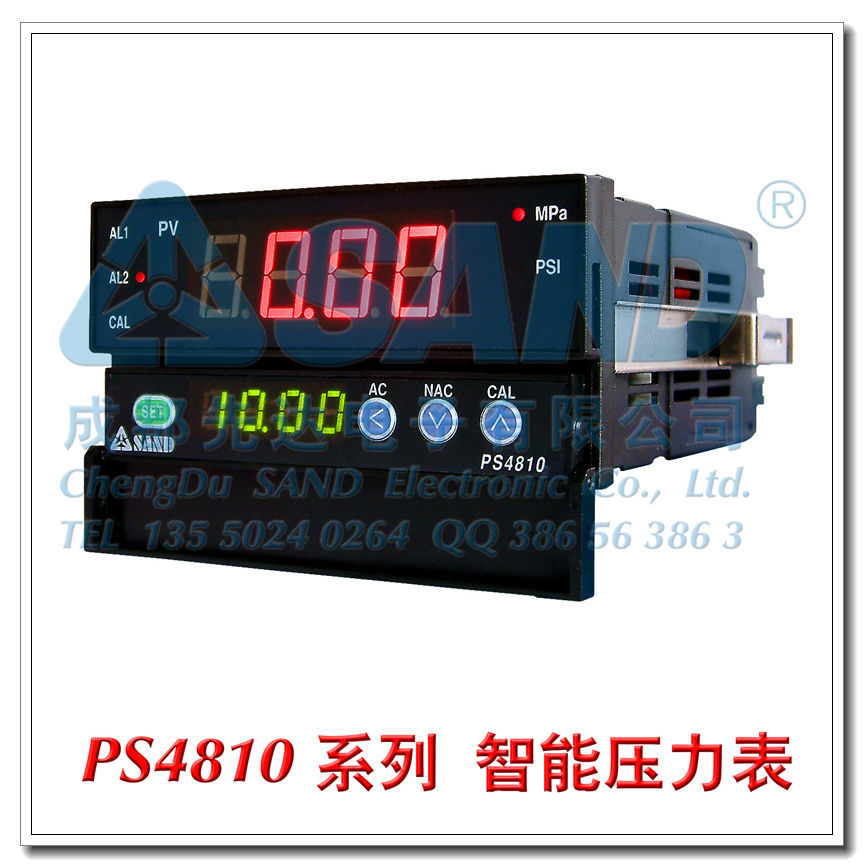 PS4810T系列(高温熔体)智能数字压力温度表