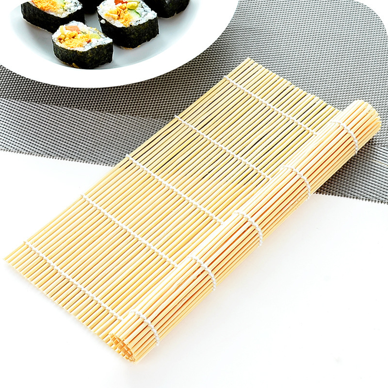Sushi making tools sushi bamboo roller shutter sushi curtain seaweed roll rice white leather curtain seaweed wrapped rice bamboo roll sushi roll