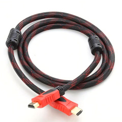 Factory Direct Red and Black HDMI Cable High Definition 1.4 Version 3D 1080p TV Computer Cable HDM