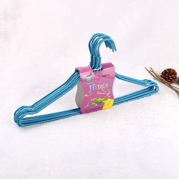 Perchas de alambre de acero antideslizantes para ropa, de 42 cm, para uso doméstico, recubiertas de plástico, venta al por mayor, antideslizantes y reforzadas. image 5