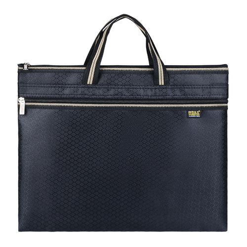 Document bag A4 handbag Oxford cloth document bag canvas office meeting briefcase printing briefcase wholesale