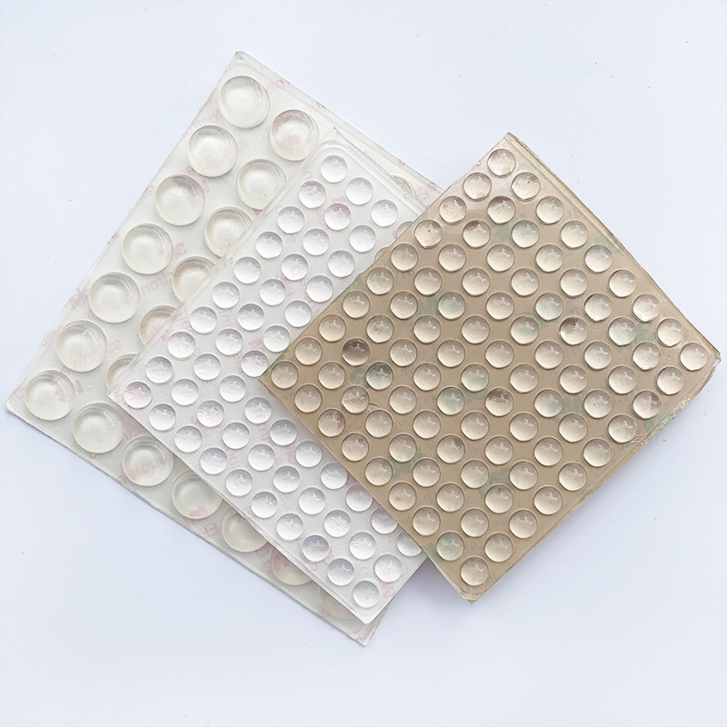 Ventas directas de fábrica almohadilla de silicona autoadhesiva semiesférica almohadilla de pie de vidrio transparente almohadilla de pie antideslizante almohadilla de pie anticolisión partículas de goma