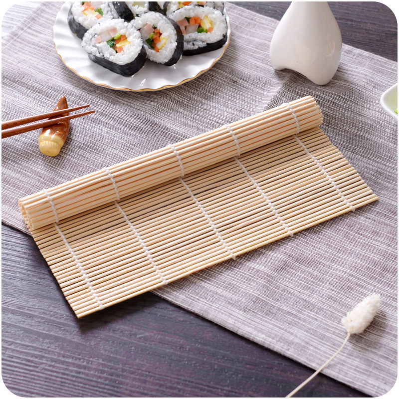 Sushi making tools sushi bamboo roller shutter sushi curtain seaweed roll rice white leather curtain seaweed wrapped rice bamboo roll sushi roll
