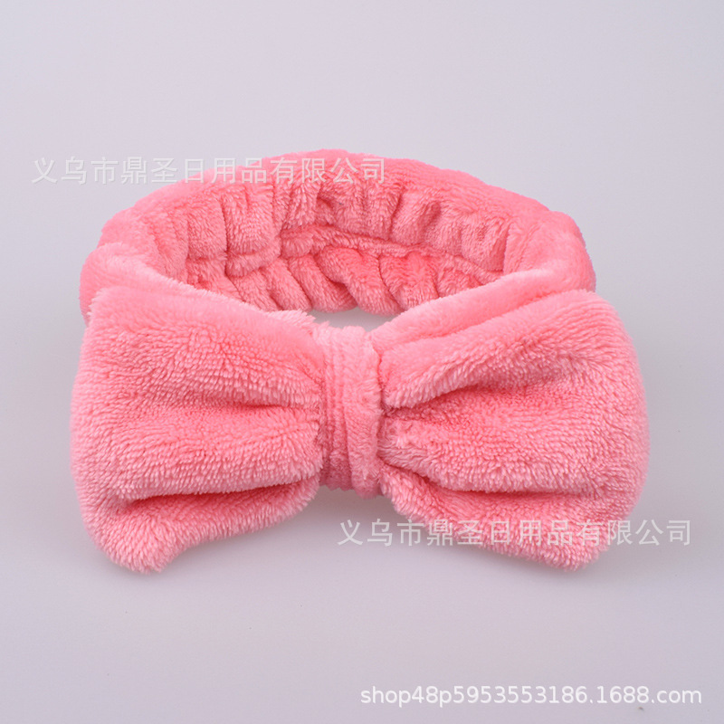 Transfronterizo lindo arco grande cinturón de pelo femenino versión coreana de lavado banda de pelo toallitas con diadema de Corea del Sur