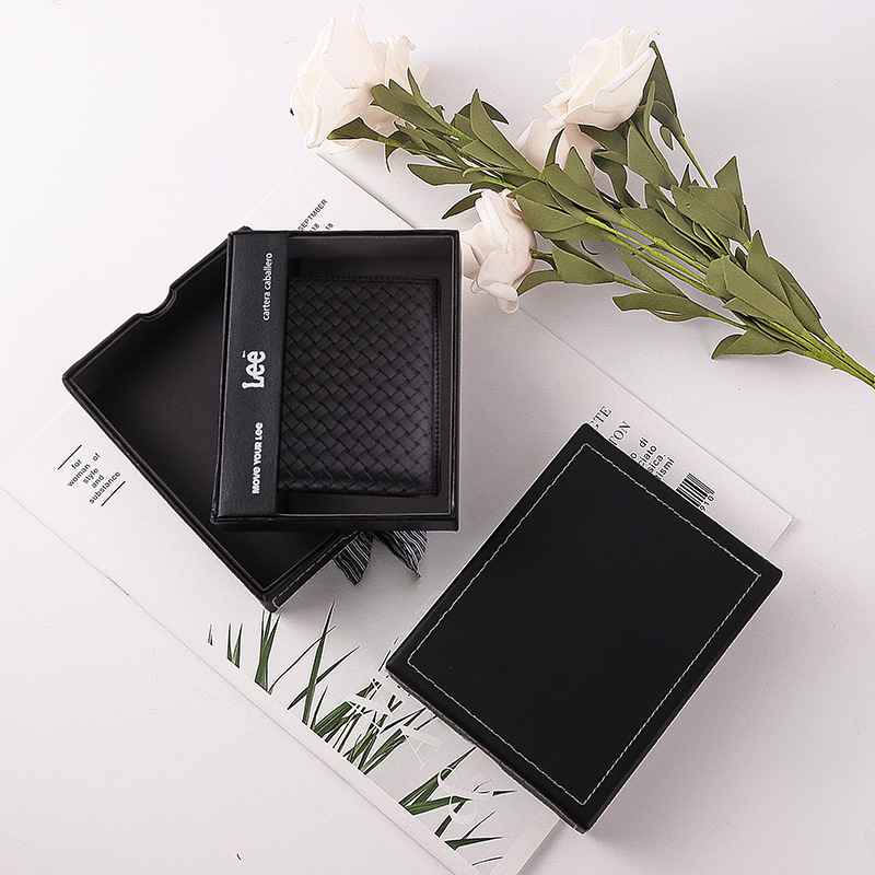 PU钱包盒皮革天地盖钱包礼品盒PU皮PU手表表带套装盒批发礼物