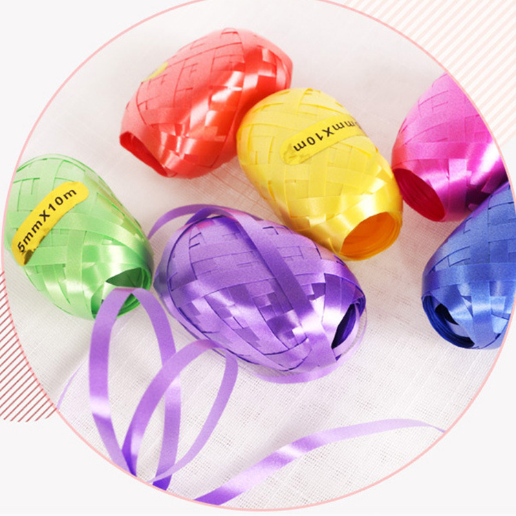 Decoración de la boda de vacaciones cinta globo 10 m cinta de huevo creativo película de aluminio cinta de rugby láser