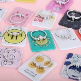 厂家定制手机指环支架个性可爱创意照片广告展示金属扣气囊支架