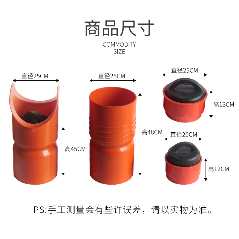 200-tipo 250-Tipo de cerdo Tazón de tipo recto silla de montar de tipo de cerdo granja de estiércol tapón de fuga tapón zanja blister válvula de drenaje de estiércol