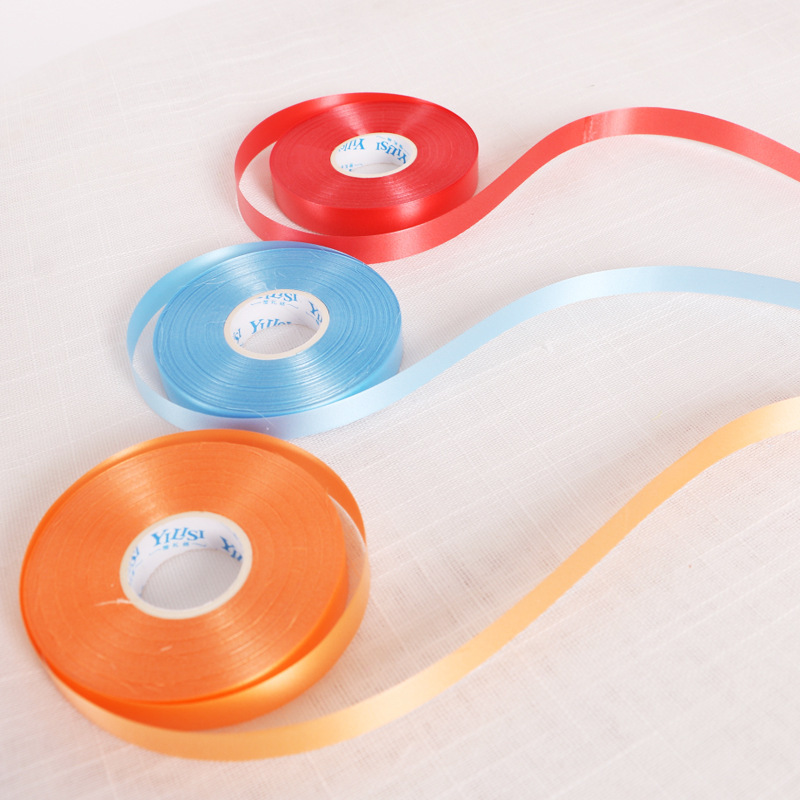 Fabricante al por mayor accesorios de globo 30 metros cinta de plástico anillo decoración cinta globo cinta