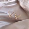 Cute earrings, universal sophisticated silver needle, bag, silver 925 sample