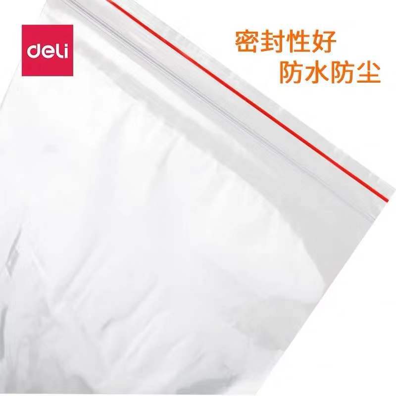 Deli bolsa sellada transparente bolsa de autosellado engrosada bolsa de plástico desechable de tamaño pequeño teléfono móvil con bolsa de embalaje de alimentos