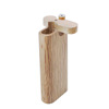 Cross -border new wooden cigarette pipe wooden cigarette box Wood dugout with metal cigarette pipe