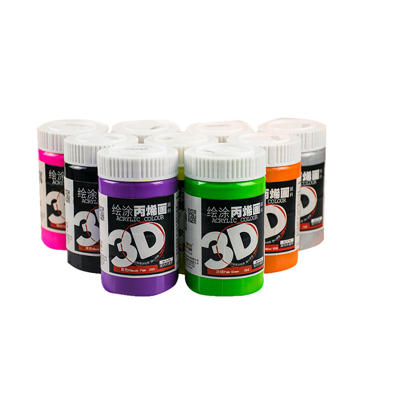 Material de pintura de bambú 3D fábrica directa al aire libre acrílico pintado a mano textil exterior pintura de la pared arte pintado a mano pintura acrílica