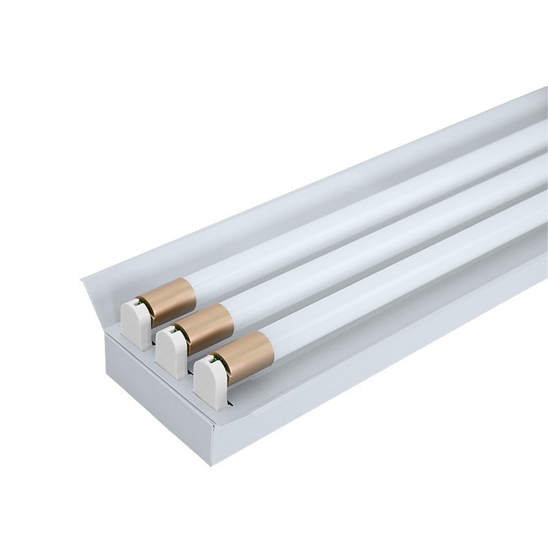 T8LED lámpara fluorescente de ahorro de energía de un solo tubo de doble tubo taller aula lámpara 1,2 m de espesor soporte 40W lámpara fluorescente marco vacío image 5