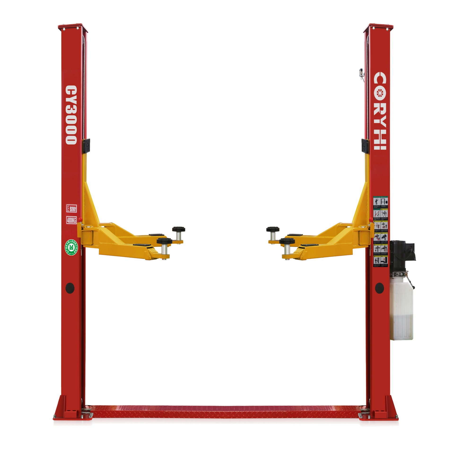 液压双柱举升机移动二柱汽车加高升降可移动液压双举升机