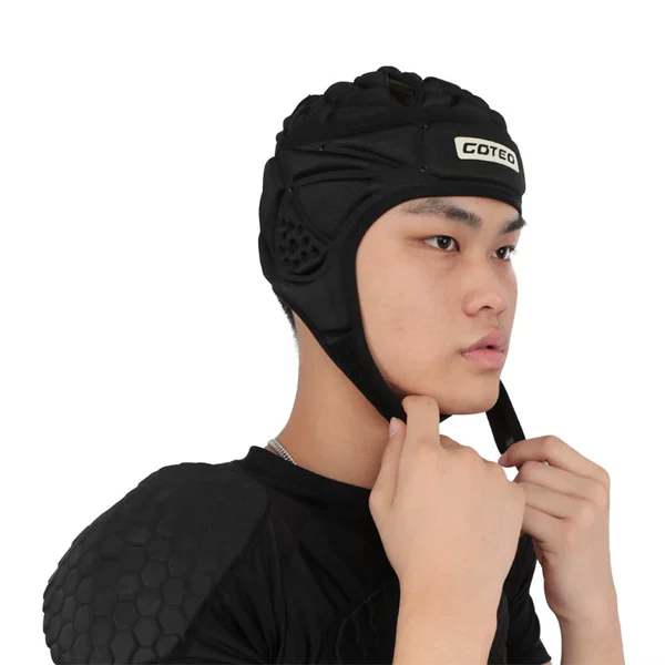 Football helmet sponge football goalkeeper anti-collision cap pulley protective cap Sanda helmet training Baseball protective gear