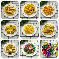 卸売り美芙蓮チョコレートチップ金貨金条元宝酒瓶カラーボール代カカオチョコレート5斤