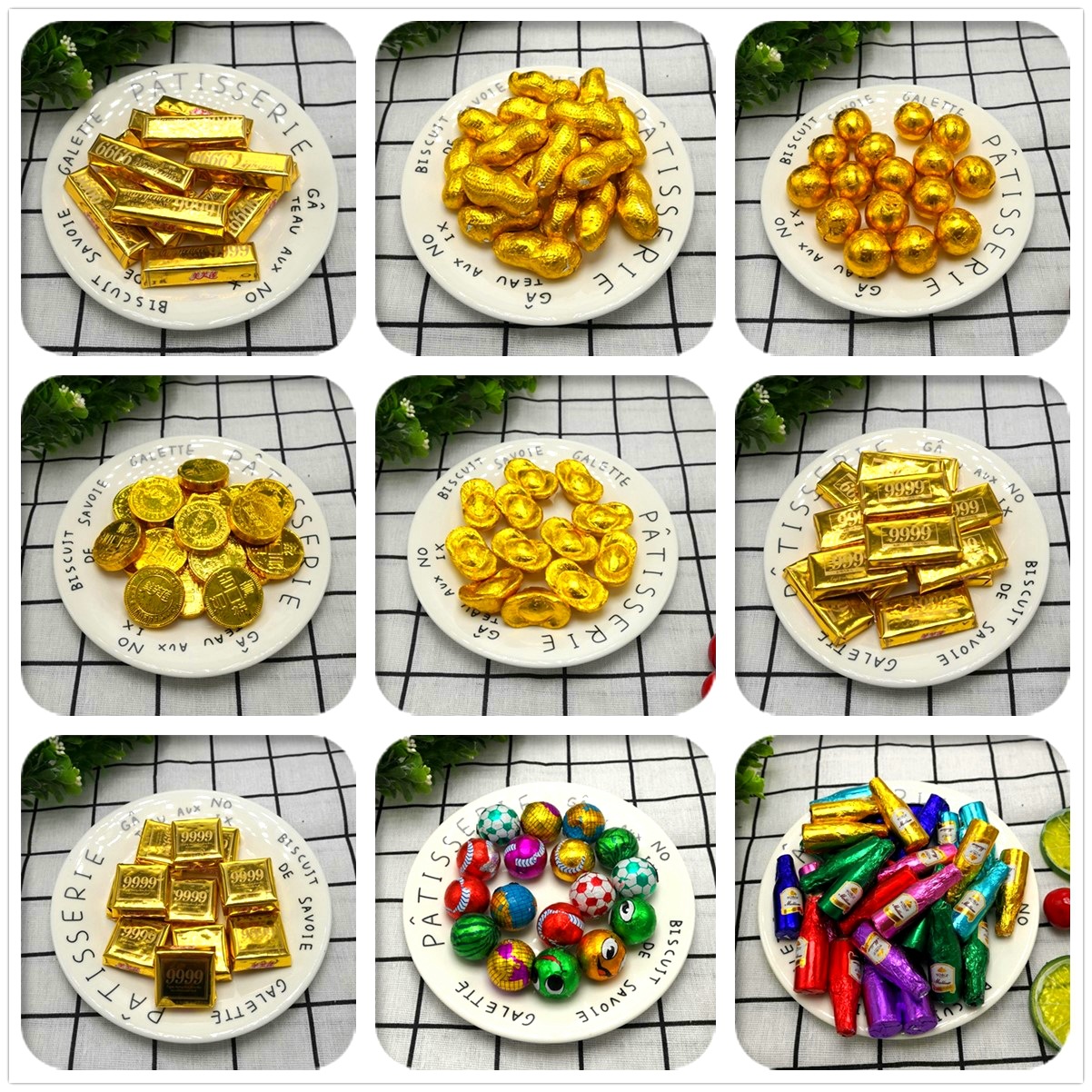 Wholesale Meifulian Chocolate Chips Gold Coins Gold Bars Gold ingots Wine Bottle Colored Balls for Cocoa Butter Chocolate 5kg