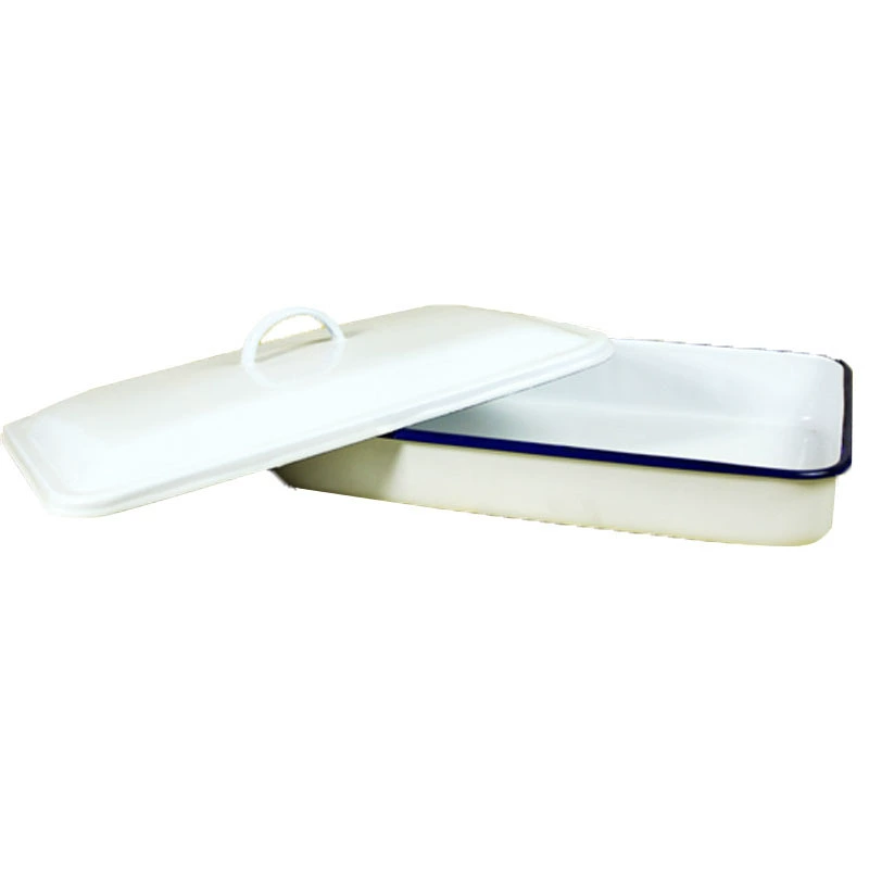 Wholesale enamel white square plate enamel square disk manufacturer medical enamel enamel plate tray plate plate