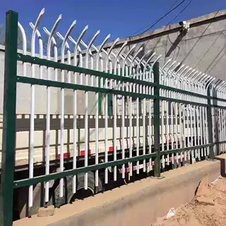 围墙护栏供应厂区防盗防攀爬双向弯头围墙护栏围墙防护栅栏