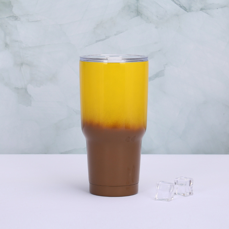 노란색 다크 브라운 그라디언트