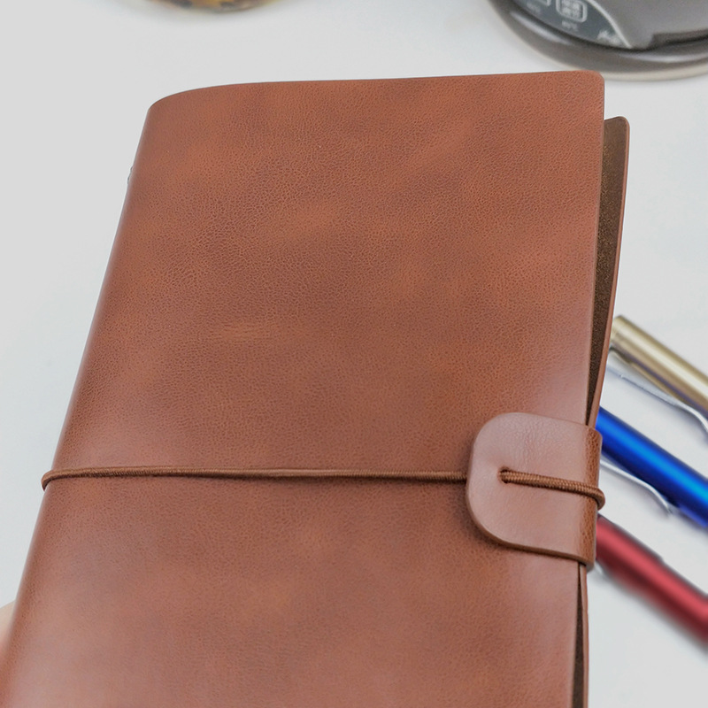 Libro de contabilidad de viaje Spot portátil retro TN diario personalizado bloc de notas con correa pu manual puede ser envío gratis