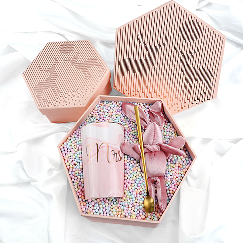 六角盒礼品盒天地盖创意伴手礼礼物包装盒化妆品礼盒婚庆喜庆盒子