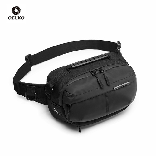 Ozuko's new waist bag, outdoor large-capacity men's shoulder bag, sports and leisure multi-functional chest bag and waist bag