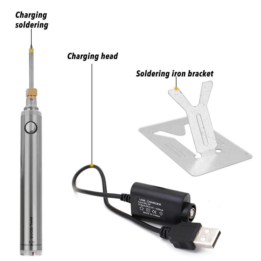 Rechargeable 16850 battery electric soldering iron USB charging electric soldering pen 5v low voltage wireless electric soldering iron soldering set 8W