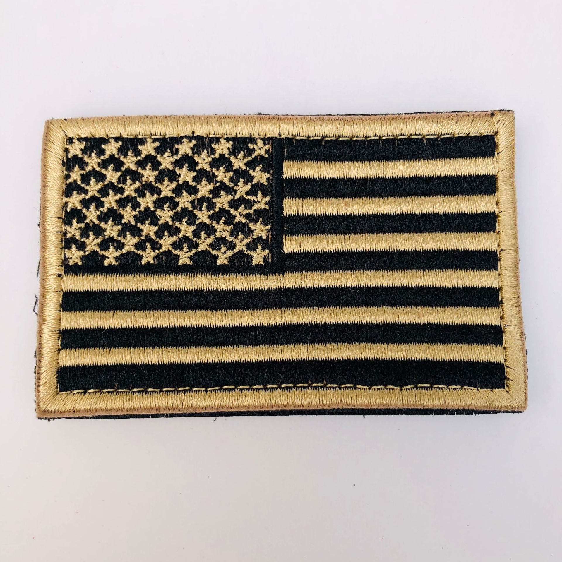 Sello de bordado cuadrado 8x5cm (bandera americana II)