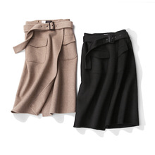 ZOJ双面羊毛半身裙2025新款秋冬毛呢裙skirt半裙时尚日式女装批发