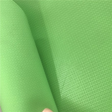 500D草绿色PVC夹网布  现货多色PVC防水箱包材料