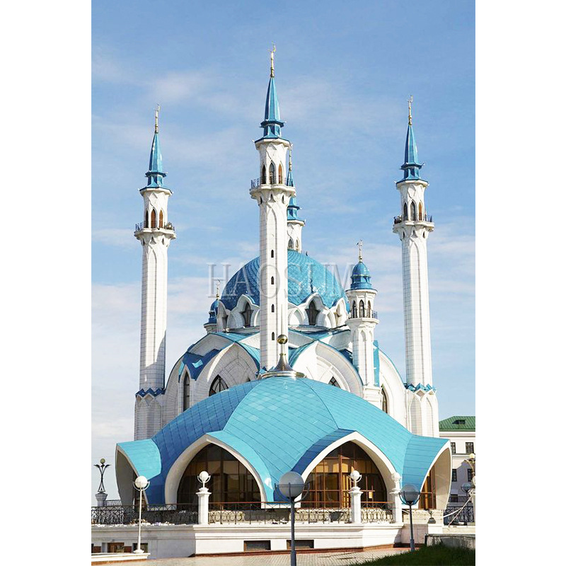 宁夏地区标志性建筑铝合金穹顶 清真寺球形曲面宝顶 欧式建筑塔尖
