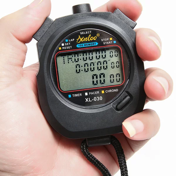 Three-row multi-channel memory training electronic stopwatch multifunctional waterproof timer stopwatch factory direct sporting goods