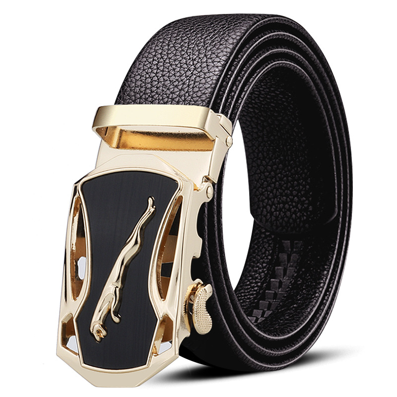 Film gold sports car leopard iron buckle