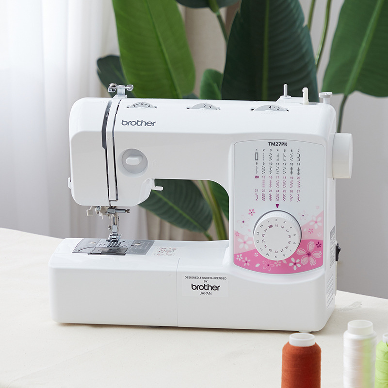 New arrival Brother Sewing Machine TM27PK household electric thick clothes car desktop multi-function with lock edge New arrival Brother Sewing Machine TM27PK household electric thick clothes car desktop multi-function with lock edge