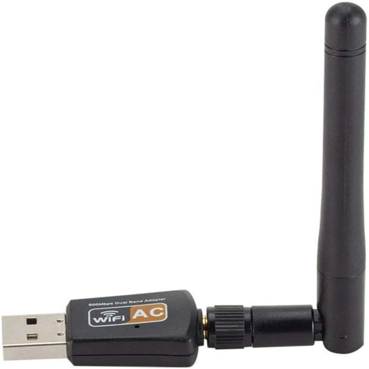 USB беспроводной сетевой адаптер двухдиапазонный 600M мини двойной Wi‑Fi приёмник 2.4G/5.8G беспроводной передатчик внешний