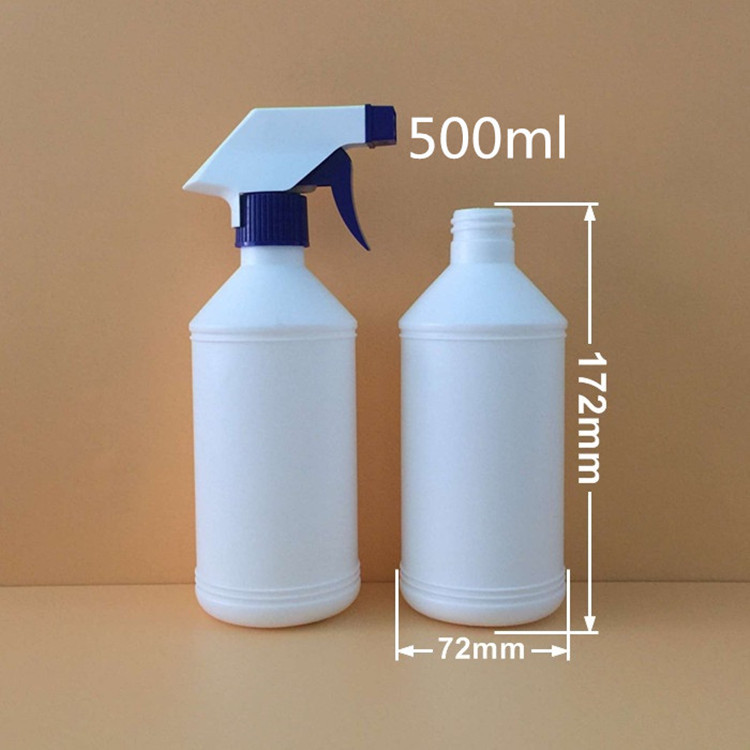 500ml消毒液喷雾瓶圆柱喷壶喷雾PE塑料瓶手压式杀菌消毒喷雾瓶