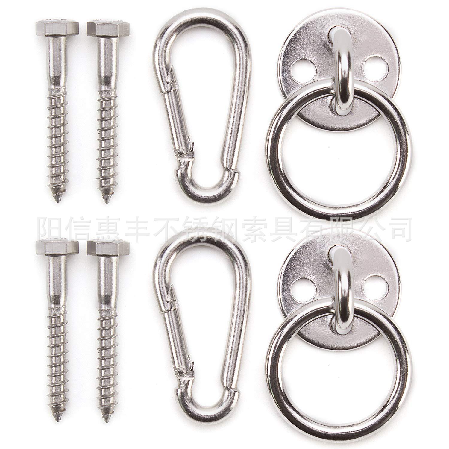 亚马逊电商不锈钢眼板固定扣 弹簧钩 遮阳帆配件