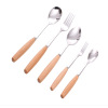 Tableware stainless steel, long set, handheld spoon, gift box, 4 piece set, wholesale