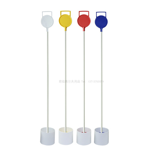 Golf green flagpole set flag label plastic hole cup golf course supplies marker flagpole 4 colors available