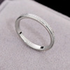 Glossy ring stainless steel, fashionable accessory, European style, does not fade, simple and elegant design, 18 carat