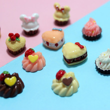 现货A套diy树脂配件微缩甜品日系食玩甜品蛋糕冰箱贴创意玩具配饰