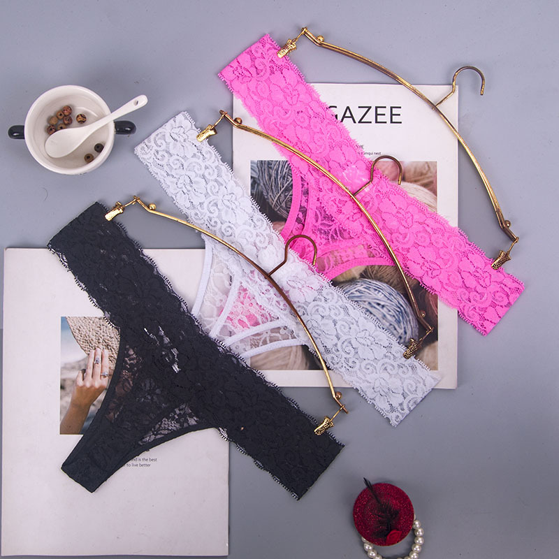 厂家直销低腰半透明女士情趣内裤丁字裤 网纱T字裤