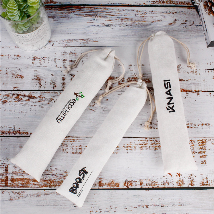 厂家批发长款棉布袋麻布束口袋玩具笛子包装帆布袋